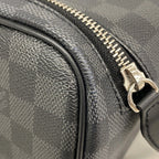 Louis Vuitton Pouch Damier Graphite Dopp Kit Black Gray — view 7
