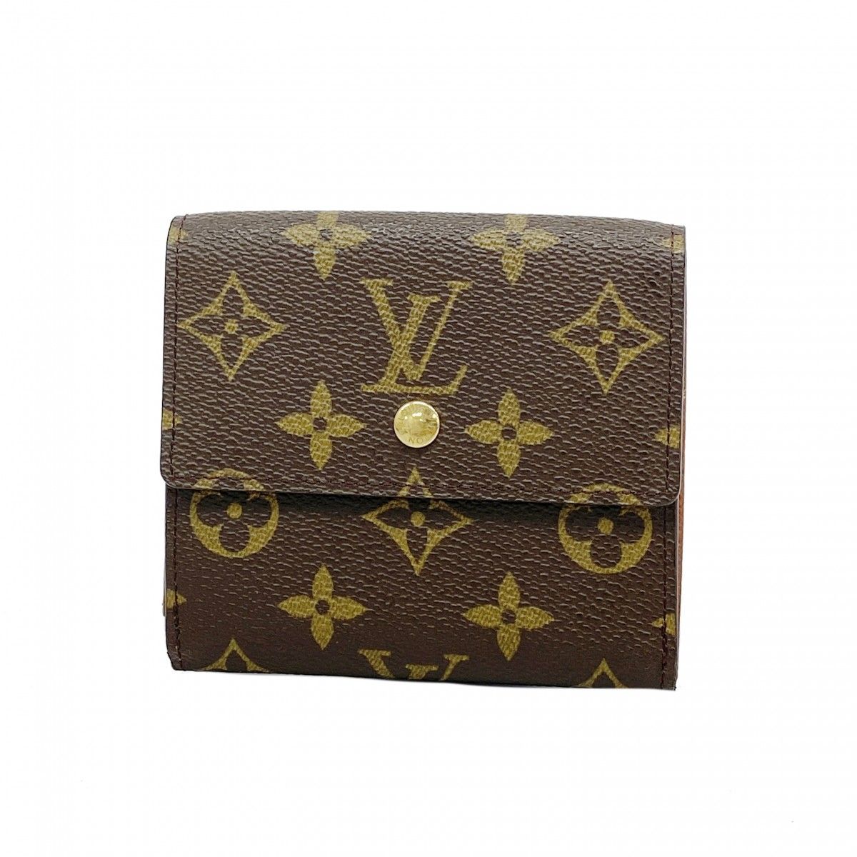 Louis Vuitton Trifold Wallet Monogram Porte-Monnaie Billets Cult Cles Brown