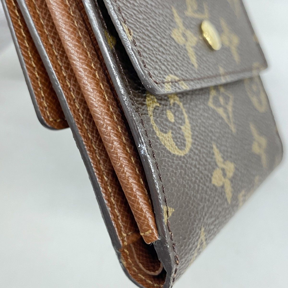 Louis Vuitton Trifold Wallet Monogram Porte-Monnaie Billets Cult Cles Brown — view 5