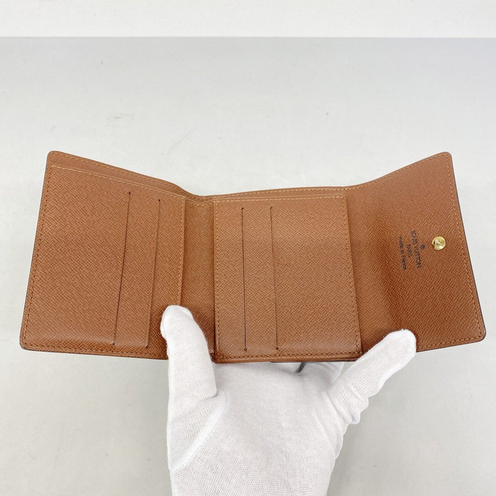 Louis Vuitton Trifold Wallet Monogram Porte-Monnaie Billets Cult Cles Brown — view 3
