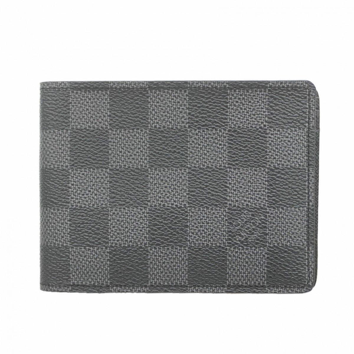 Louis Vuitton Bill Purse Damier Graphite Portefeuille Multiple Gray Black Wallet