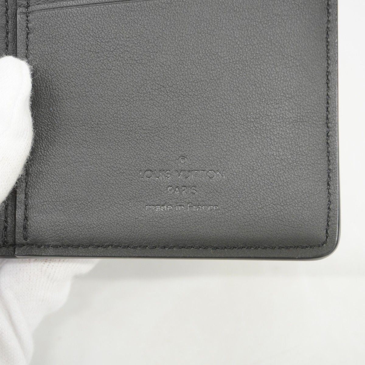 Louis Vuitton Wallet Aerogram Portefeuille Brazza NM Black — view 4