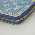 Louis Vuitton Wallet Monogram Denim LV Remix Zippy Blue — view 5