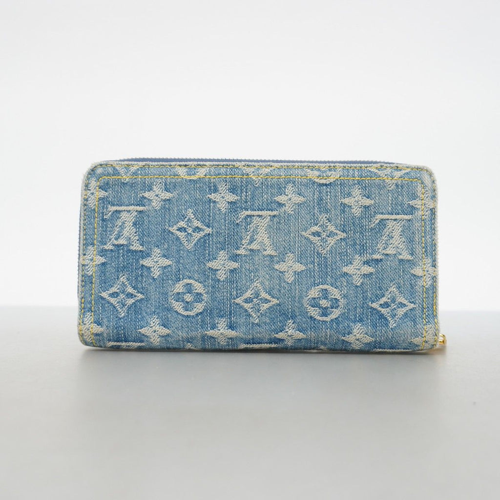 Louis Vuitton Wallet Monogram Denim LV Remix Zippy Blue — view 7