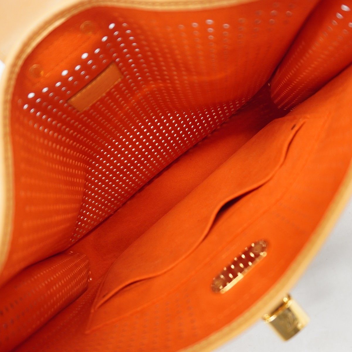 Louis Vuitton Shoulder Bag Monogram Perfo Musette Brown Orange — view 4