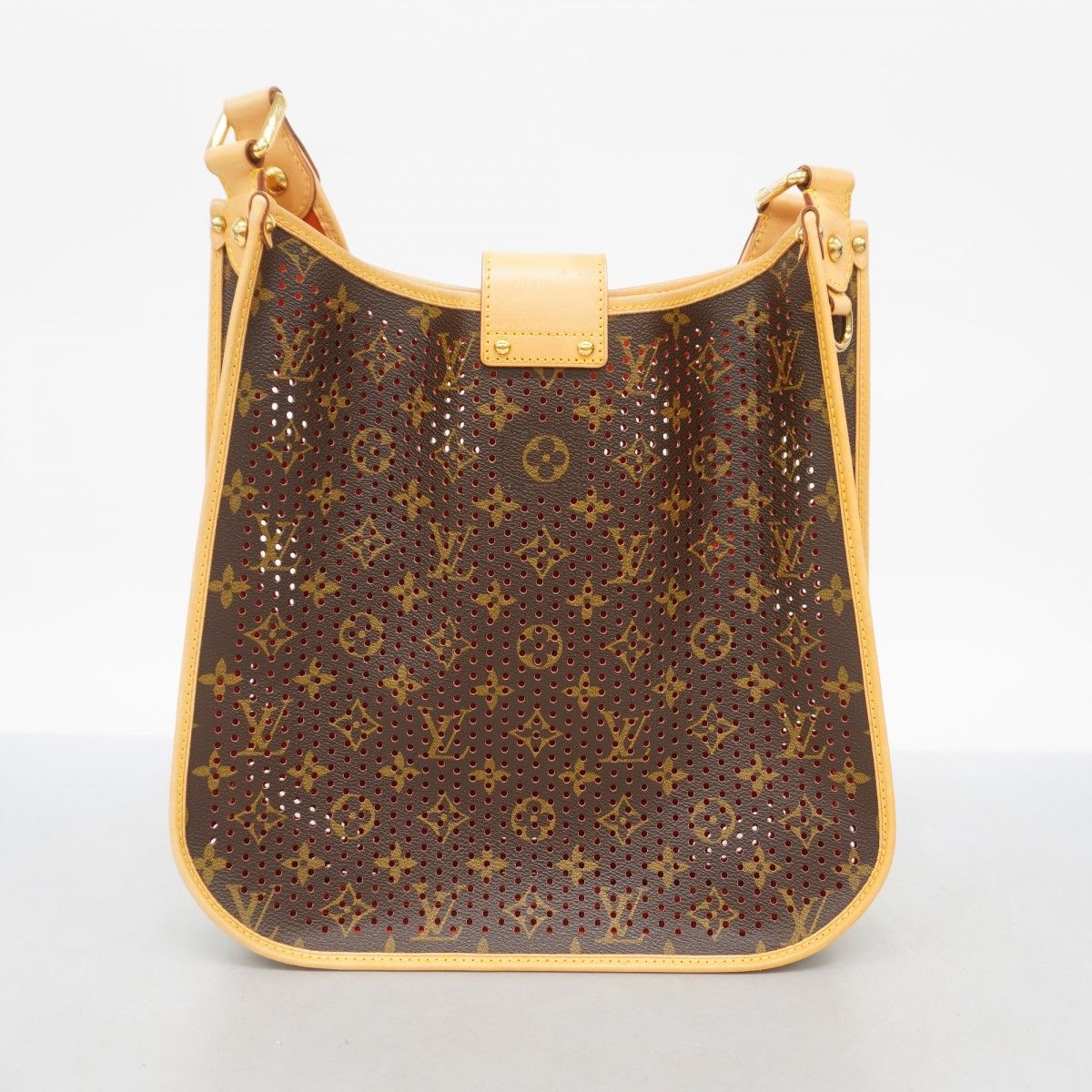 Louis Vuitton Shoulder Bag Monogram Perfo Musette Brown Orange — view 8