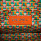 Chanel Shoulder Bag Quilted Lambskin Orange Silver — view 5