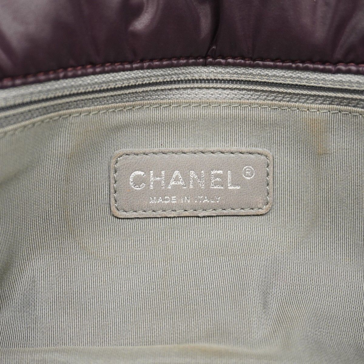 Chanel Shoulder Bag Paris Visance Nylon Purple Silver — view 5