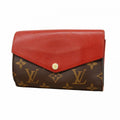 Louis Vuitton Wallet Monogram Portefeuille Pallas Compact Brown Cerise