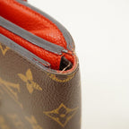 Louis Vuitton Wallet Monogram Portefeuille Pallas Compact Brown Cerise — view 9