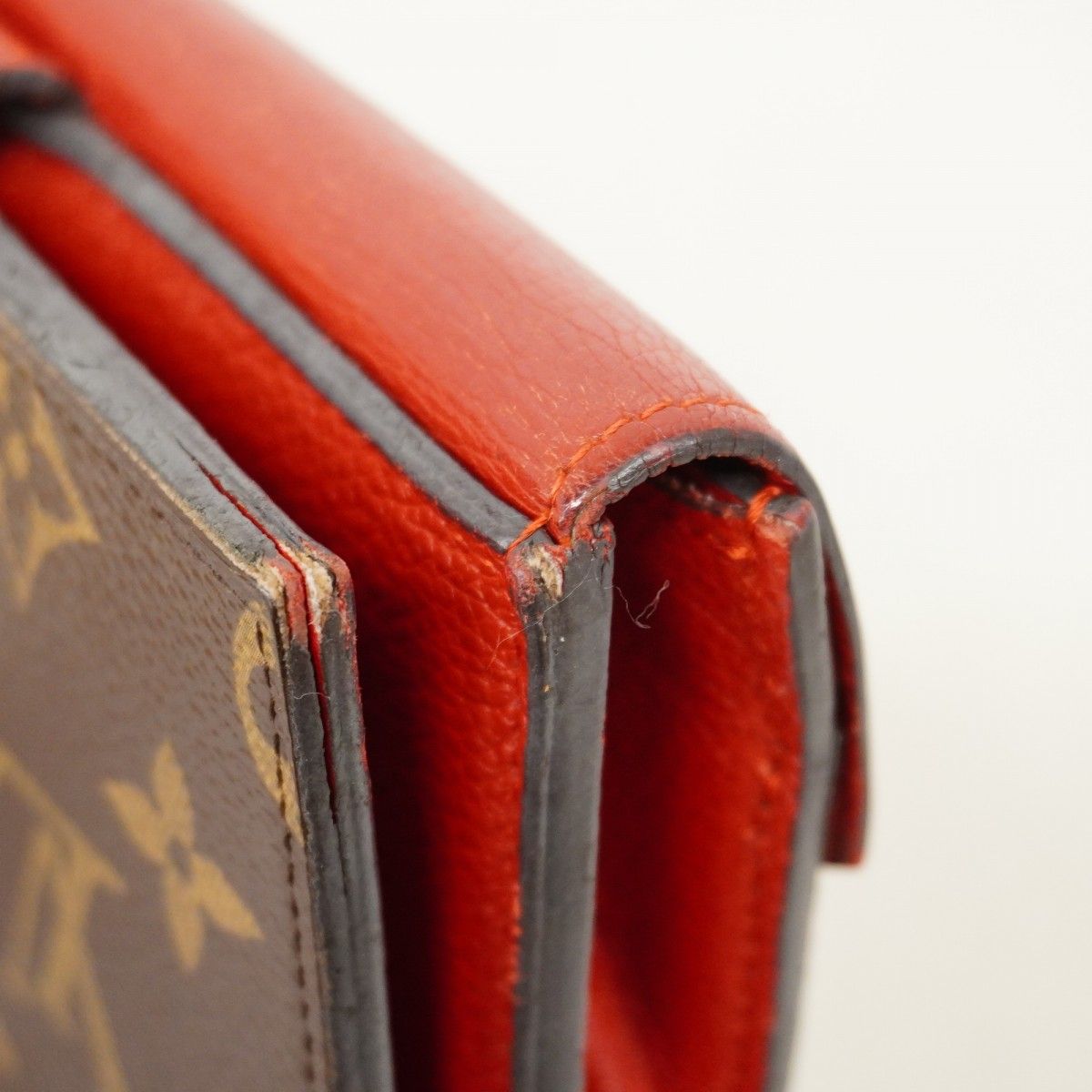Louis Vuitton Wallet Monogram Portefeuille Pallas Compact Brown Cerise — view 8