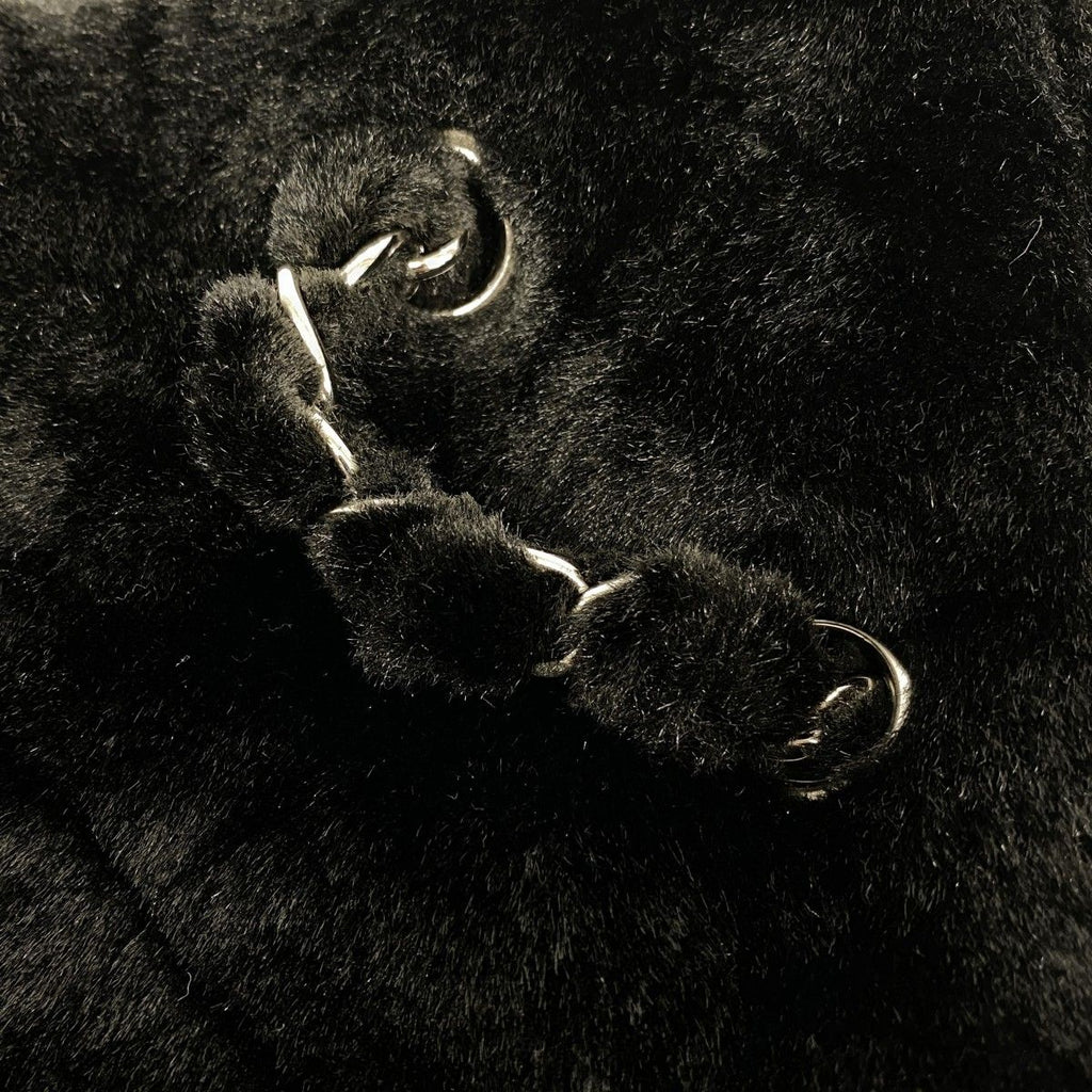 Chanel Chain Tote Quilted Camellia Black Silver — view 9
