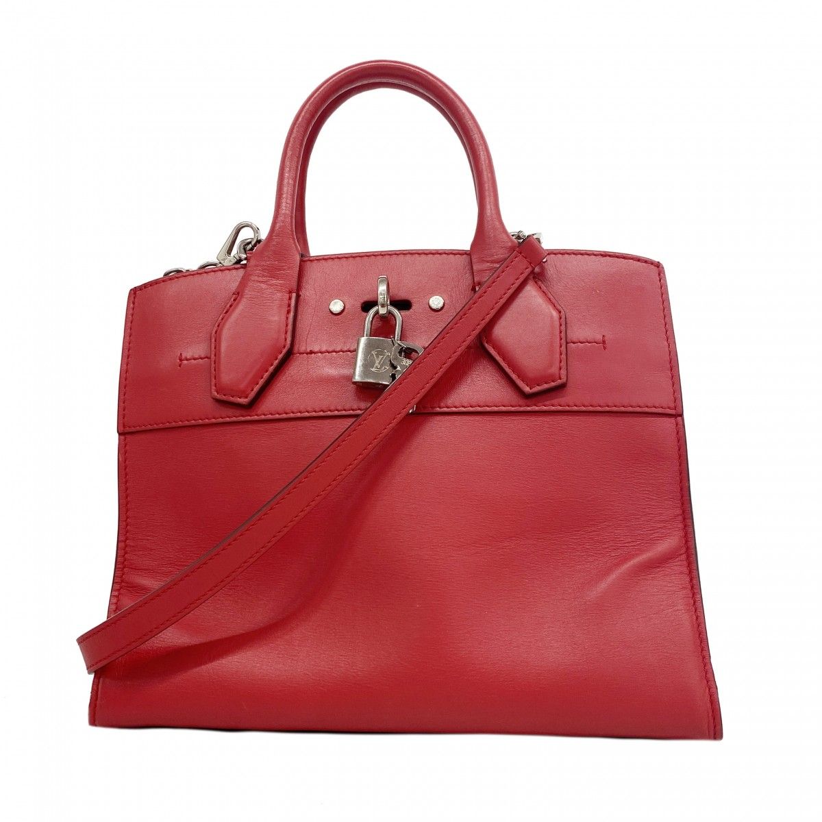 Louis Vuitton Handbag City Stymer PM Rouge 2-Way