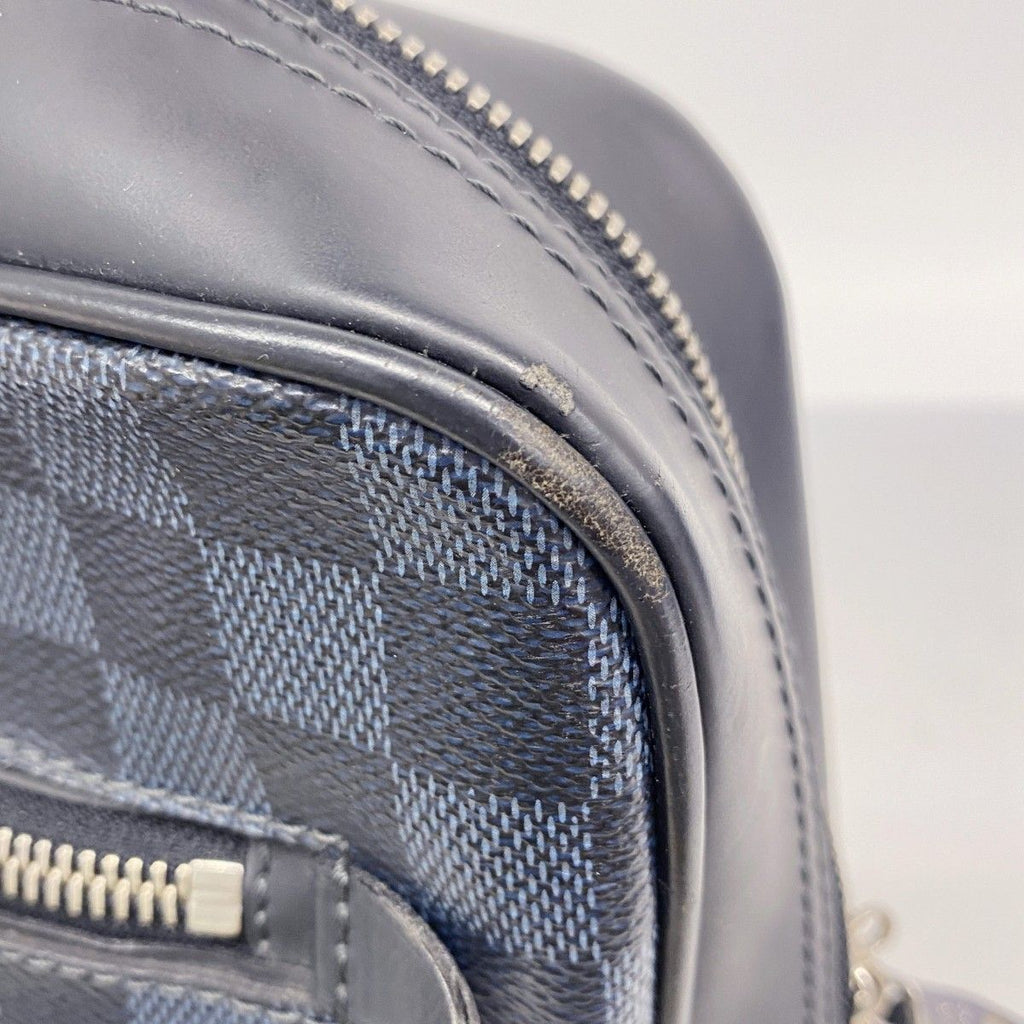 Louis Vuitton Business Bag Damier Cobalt Porte Documents Black Navy — view 8