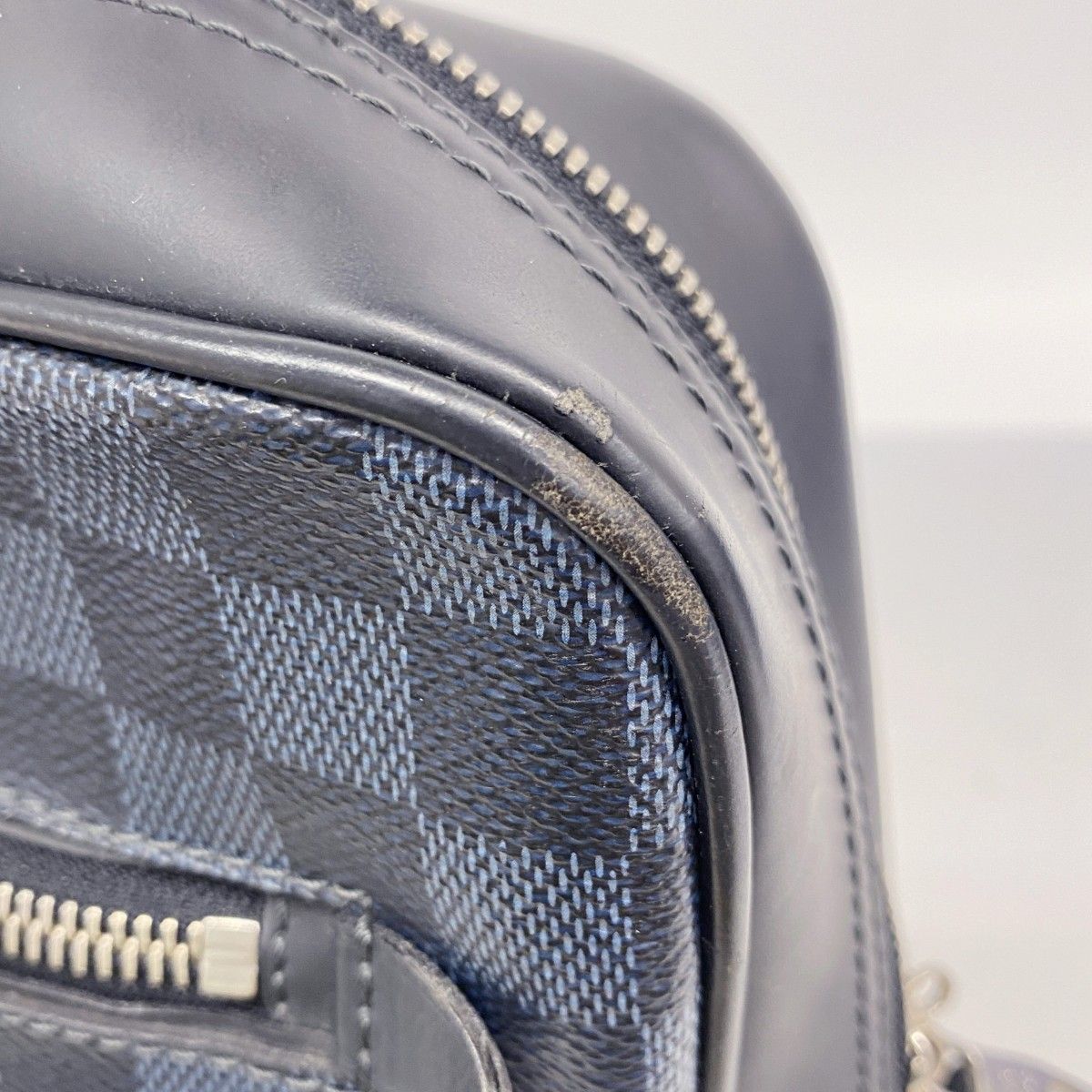 Louis Vuitton Business Bag Damier Cobalt Porte Documents Black Navy — view 8