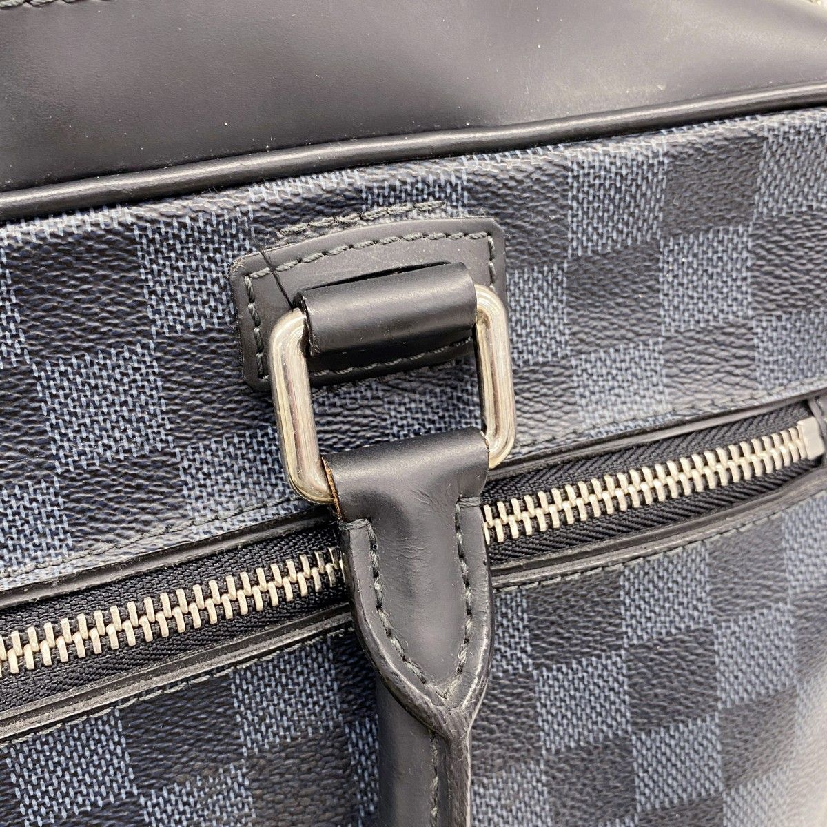 Louis Vuitton Business Bag Damier Cobalt Porte Documents Black Navy — view 9