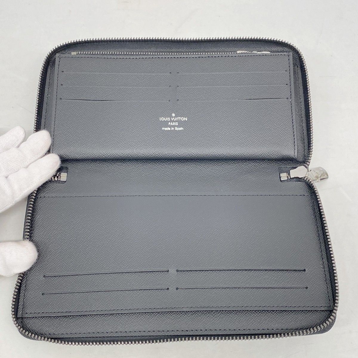 Louis Vuitton Wallet Monogram Eclipse Zippy Organizer NM Black — view 3