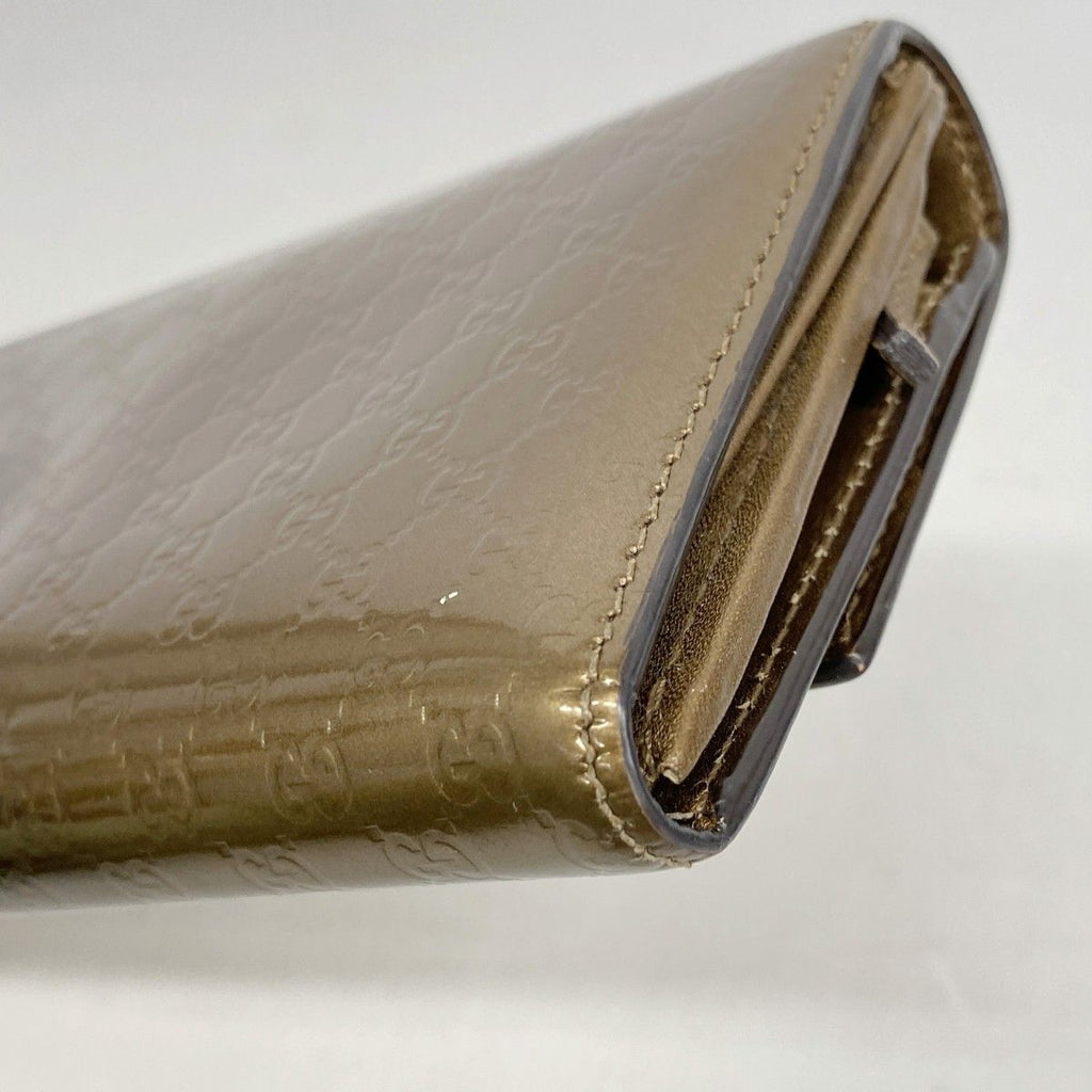 Gucci Wallet Micro Guccissima Enamel Blanc Gold — view 7