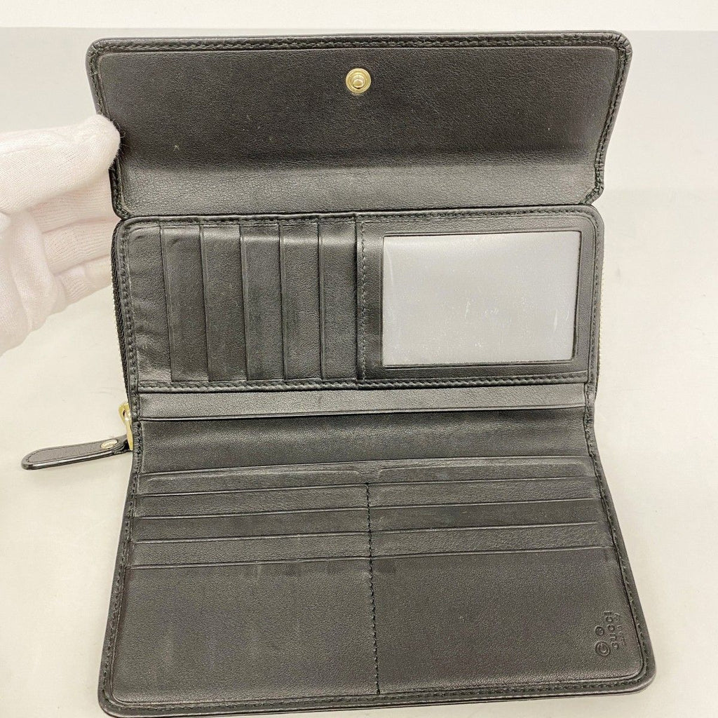 Gucci Wallet Micro Guccissima Leather Black Gold — view 3