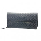Gucci Wallet Micro Guccissima Leather Black Gold