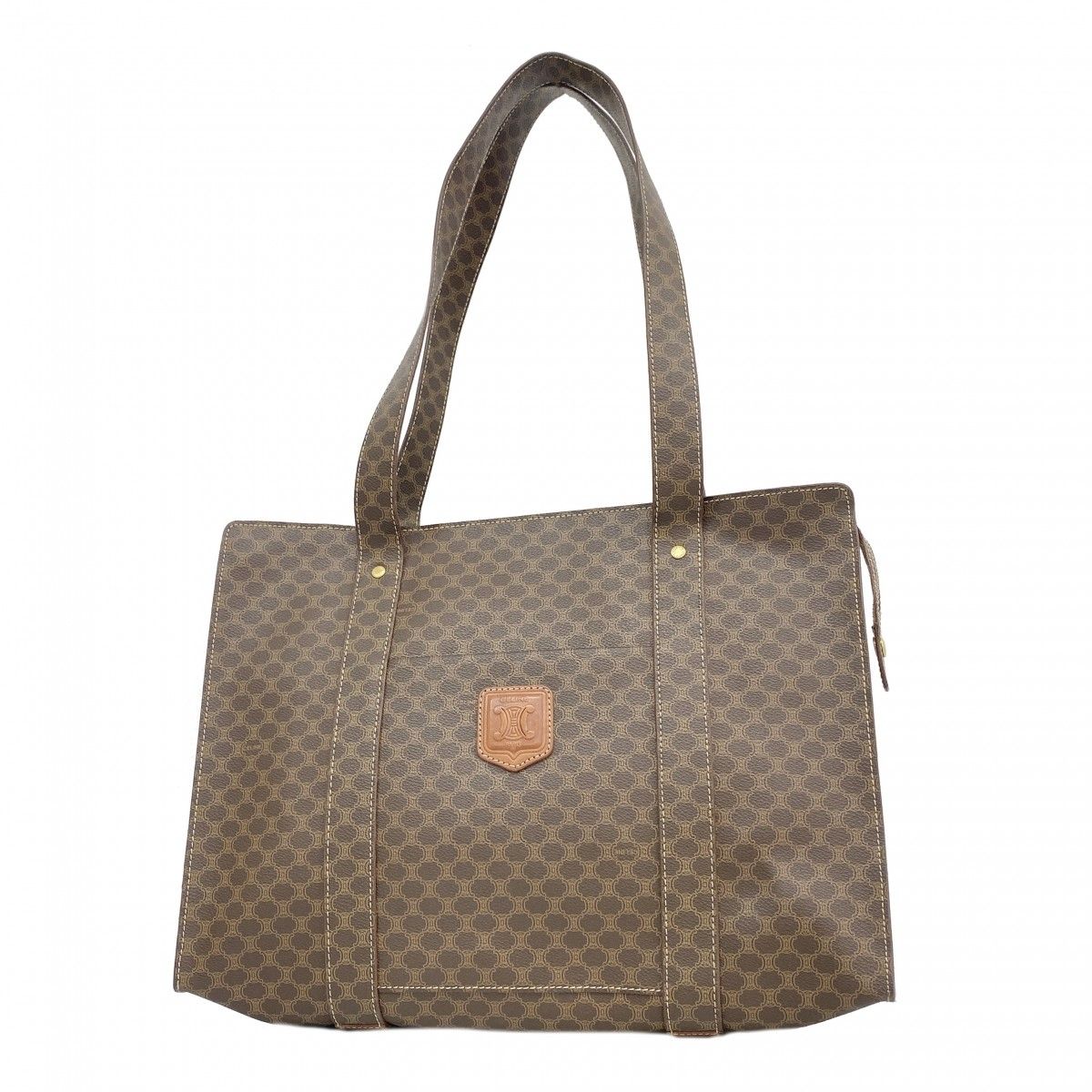 Celine Tote Macadam Brown Gold