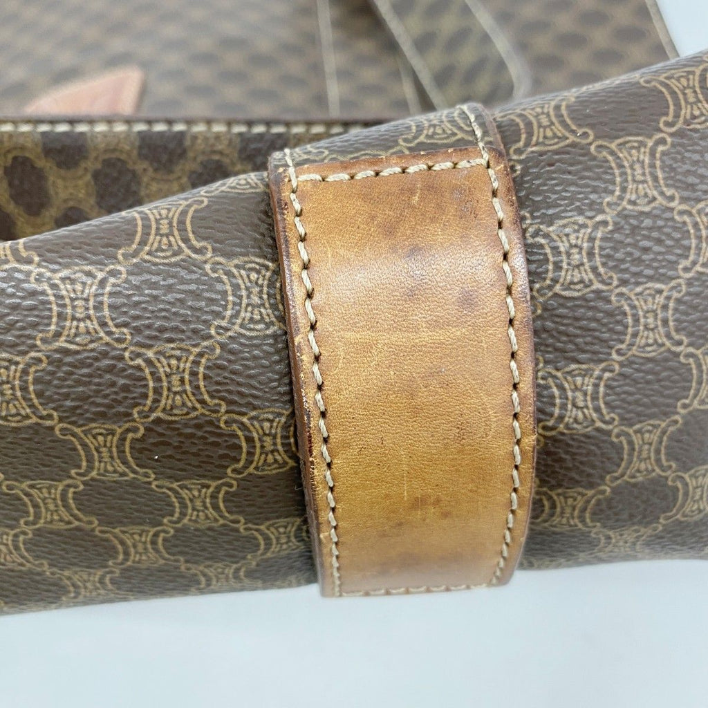 Celine Tote Macadam Brown Gold — view 8
