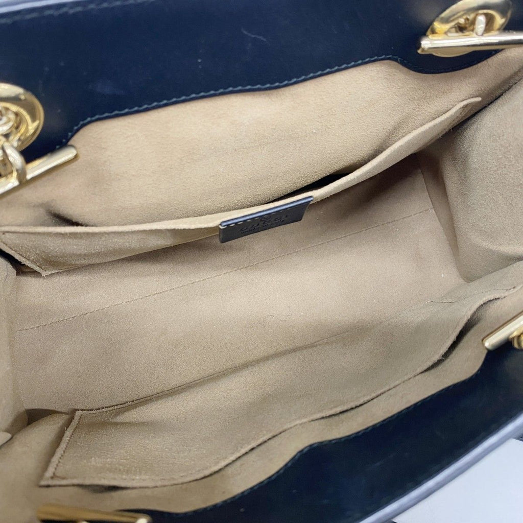 Gucci Shoulder Bag GG Supreme Brown Black Gold — view 4