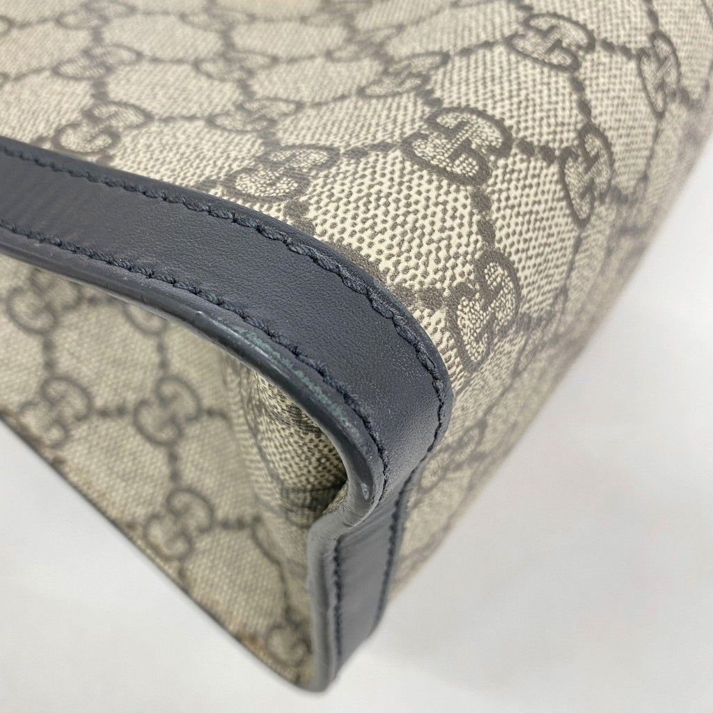 Gucci Shoulder Bag GG Supreme Brown Black Gold — view 6