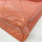 Chanel Shoulder Bag Deca Quilted Lambskin Red Silver — view 6