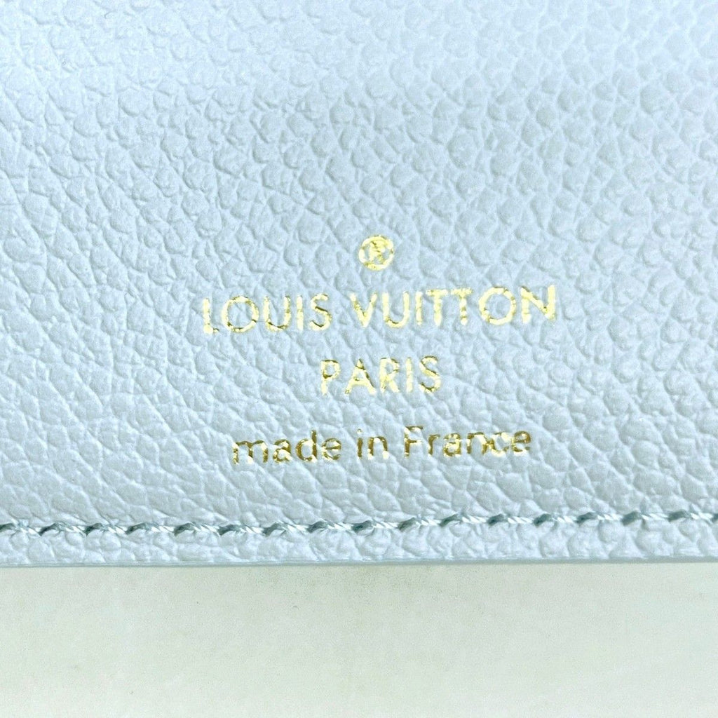 Louis Vuitton Wallet Monogram Empreinte Portefeuille Lisa Blue Olympe — view 4