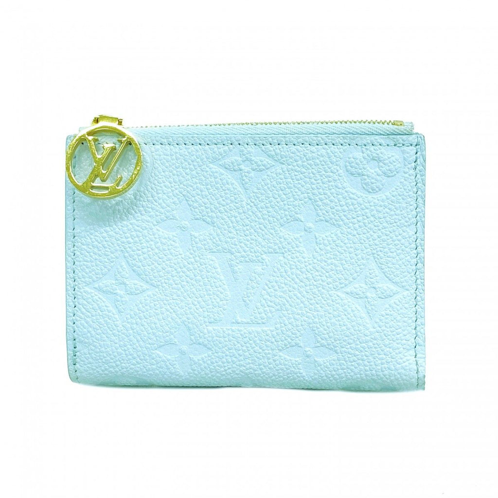 Louis Vuitton Wallet Monogram Empreinte Portefeuille Lisa Blue Olympe