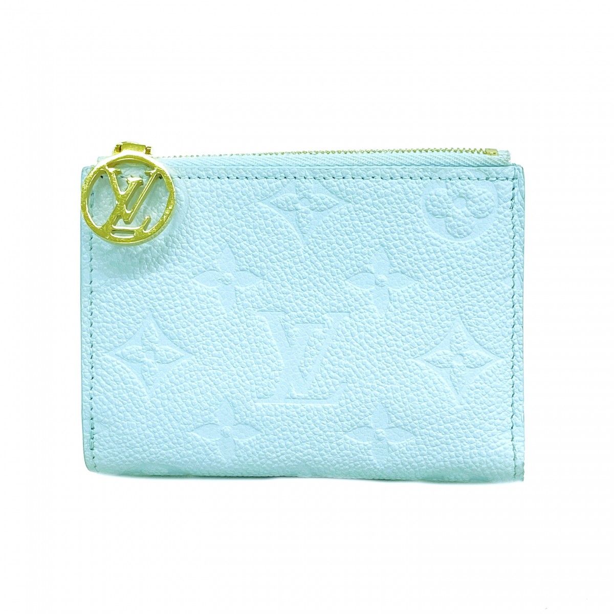 Louis Vuitton Wallet Monogram Empreinte Portefeuille Lisa Blue Olympe