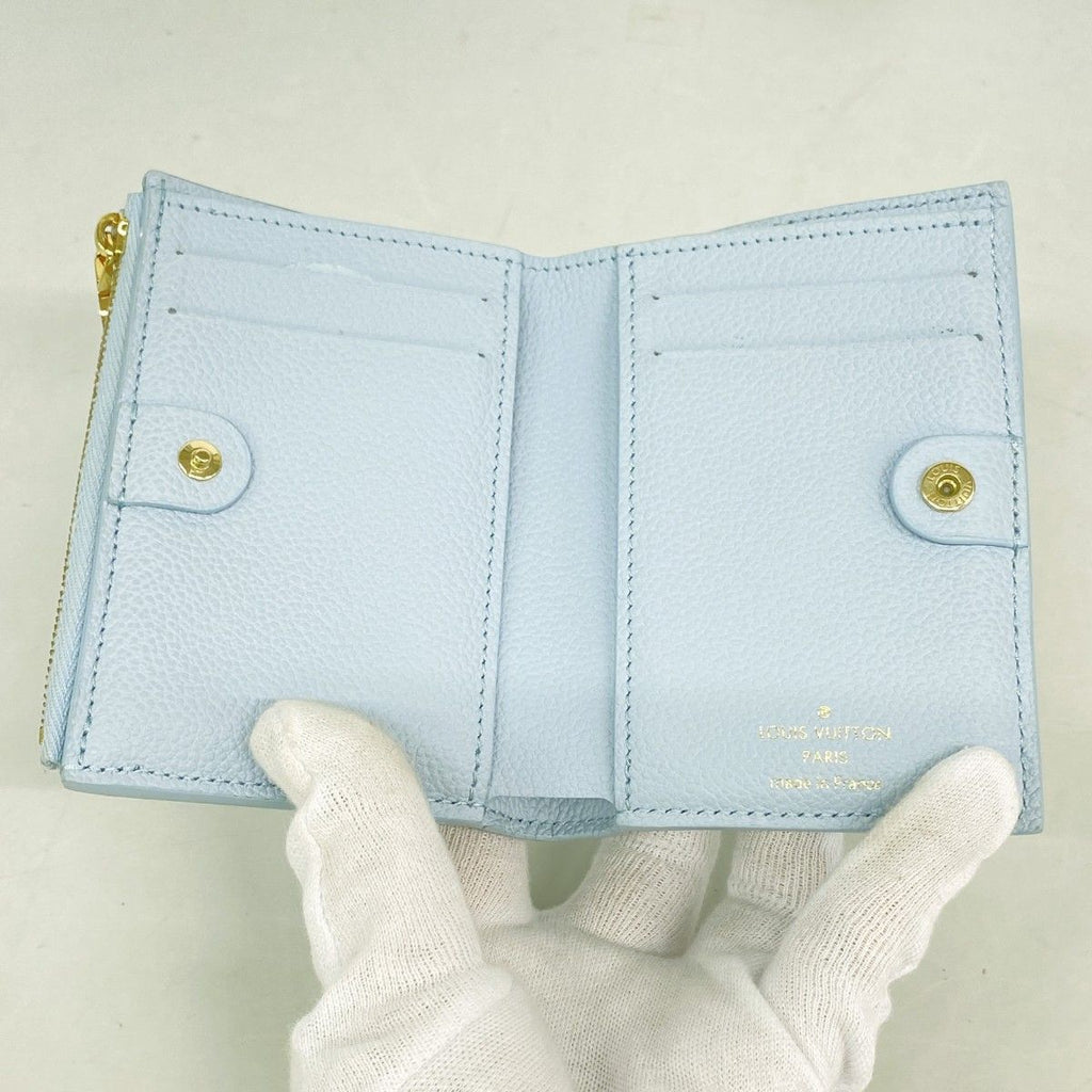 Louis Vuitton Wallet Monogram Empreinte Portefeuille Lisa Blue Olympe — view 3