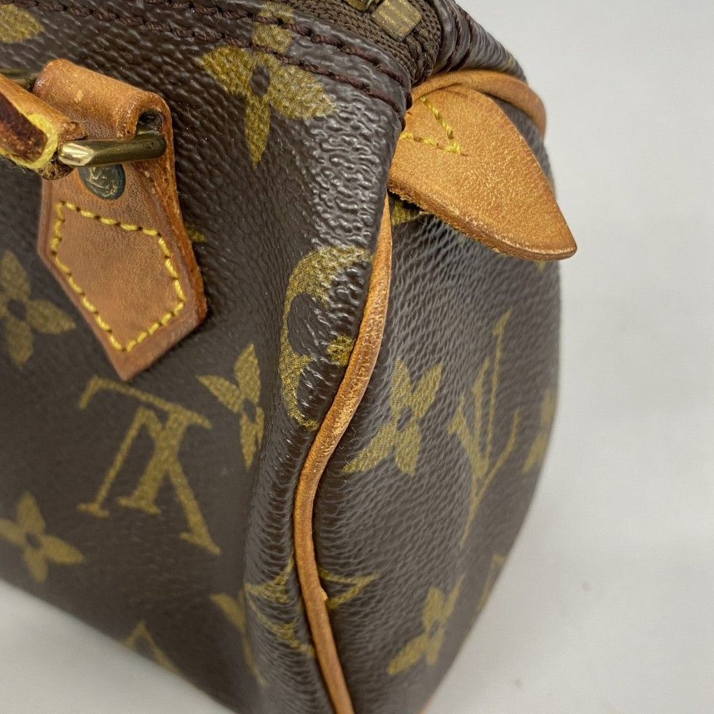 Louis Vuitton Handbag Monogram Mini Speedy Brown — view 6