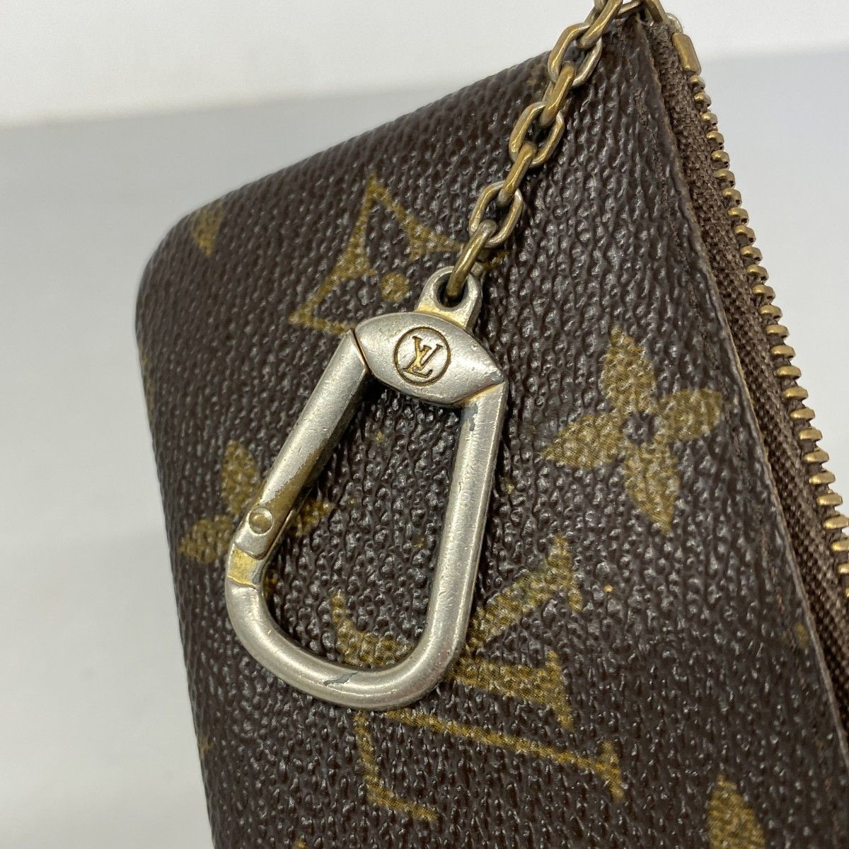 Louis Vuitton Coin Case Monogram Pochette Cles Brown — view 8