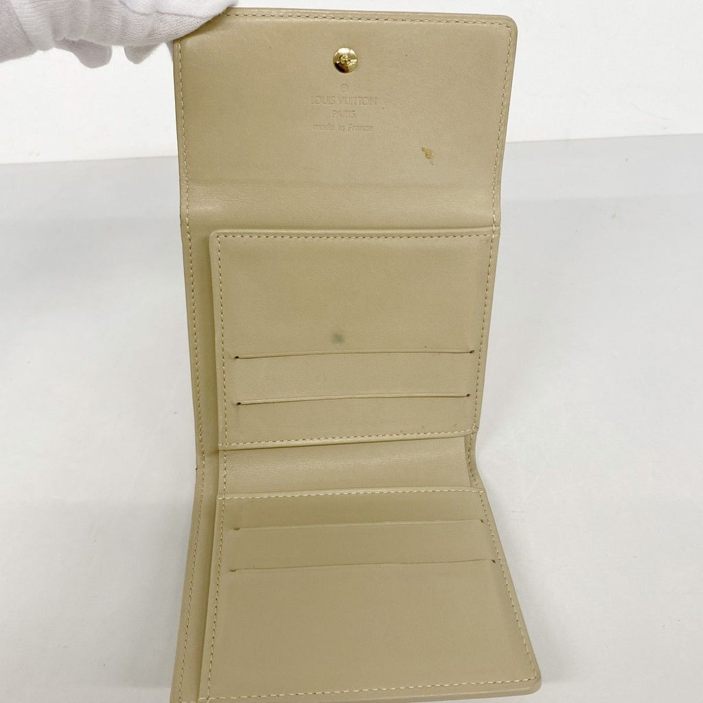 Louis Vuitton Trifold Wallet Vernis Portomonebiercarte Cles Beige — view 3