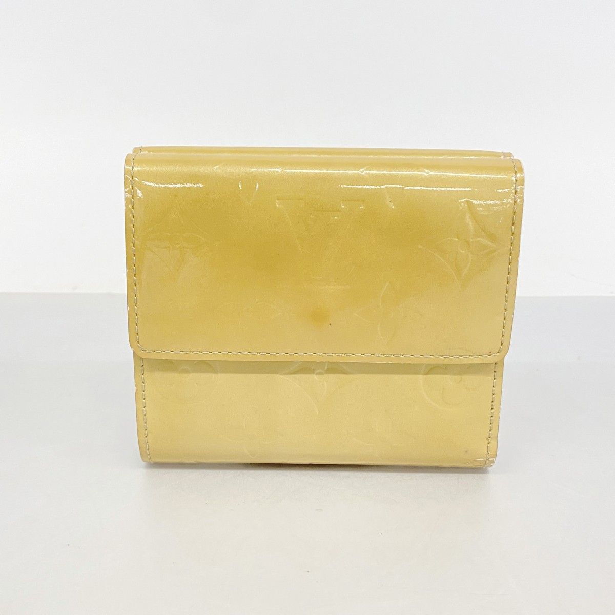 Louis Vuitton Trifold Wallet Vernis Portomonebiercarte Cles Beige — view 9
