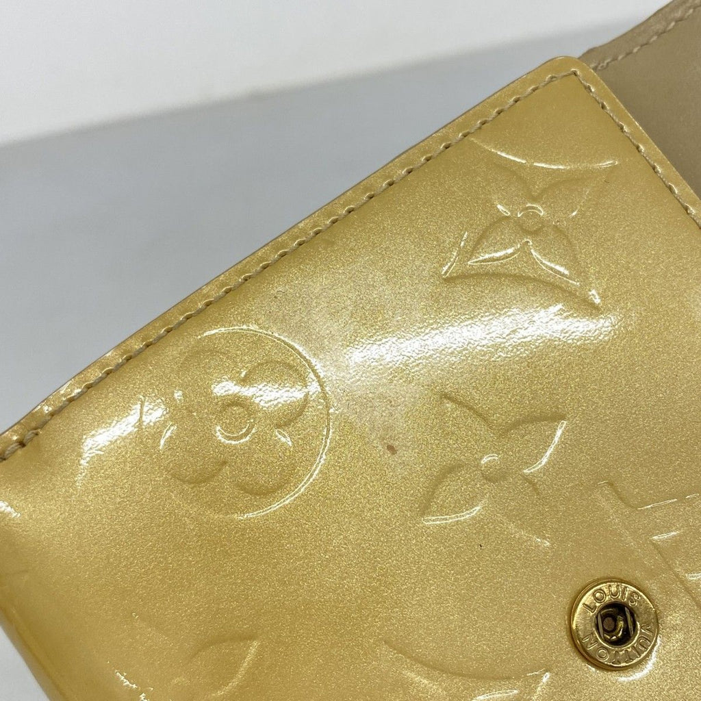 Louis Vuitton Trifold Wallet Vernis Portomonebiercarte Cles Beige — view 8