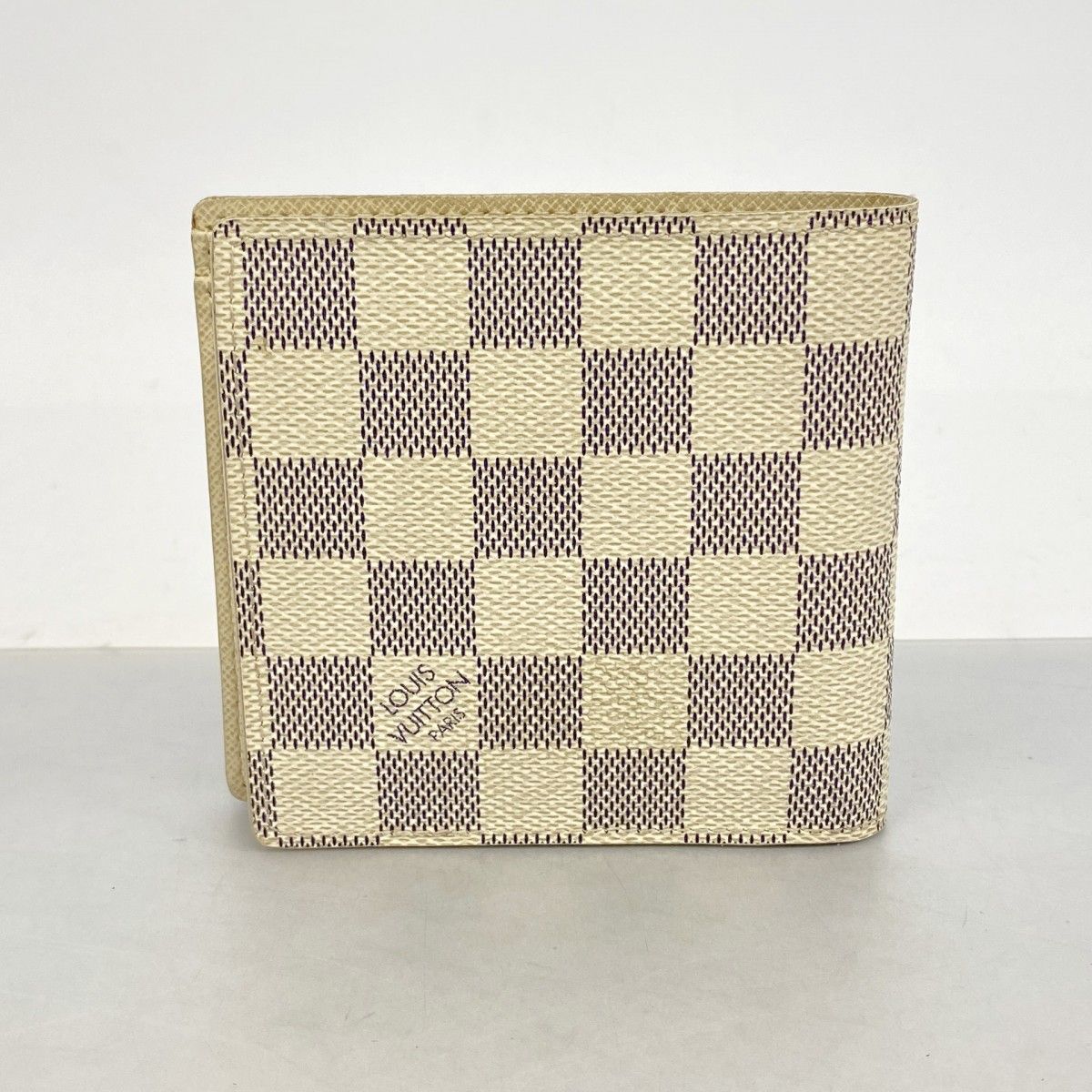 Louis Vuitton Wallet Damier Azur Portefeuille Marco White — view 8