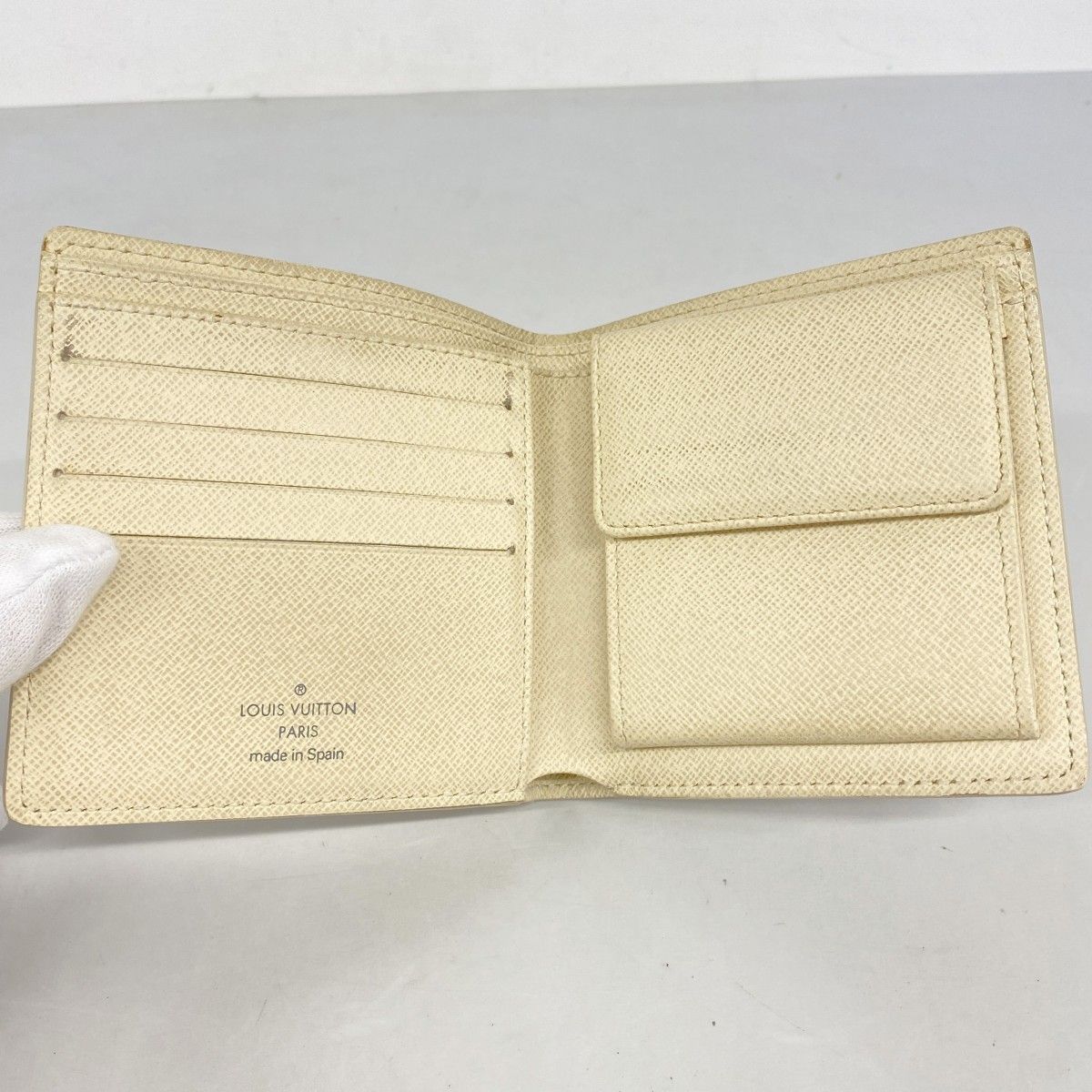 Louis Vuitton Wallet Damier Azur Portefeuille Marco White — view 3