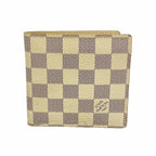 Louis Vuitton Wallet Damier Azur Portefeuille Marco White