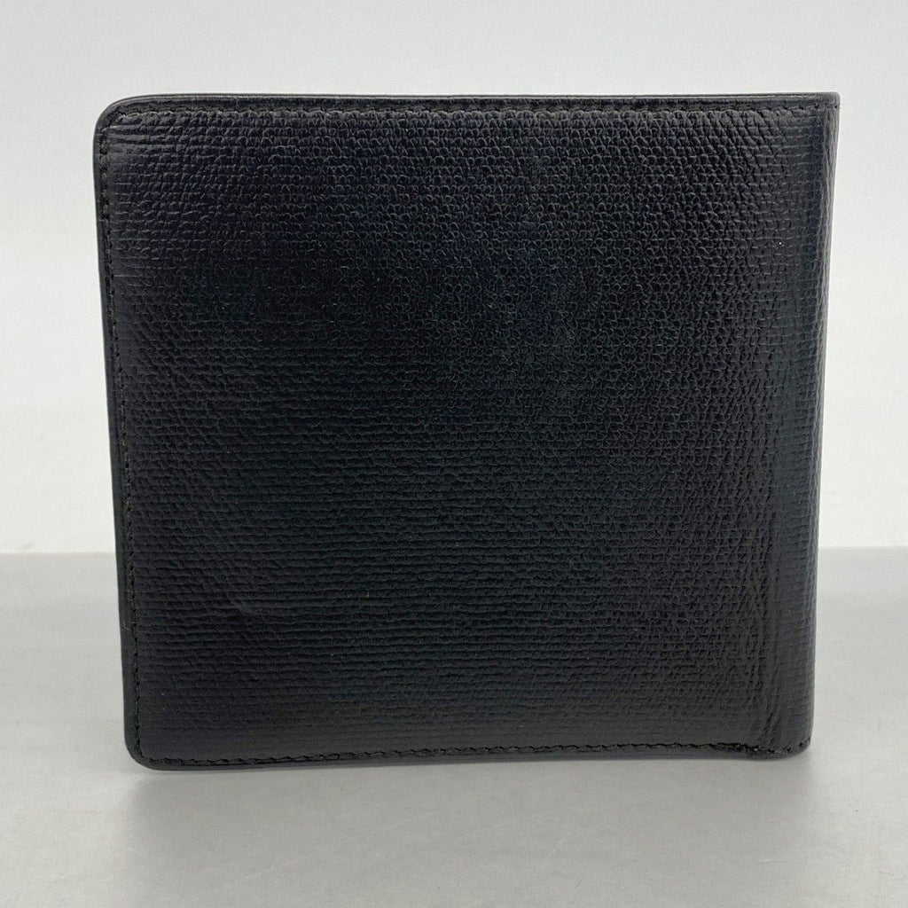 Chanel Wallet Coco Button Leather Black Silver — view 9