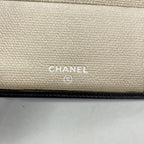 Chanel Wallet Coco Button Leather Black Silver — view 4