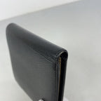 Chanel Wallet Coco Button Leather Black Silver — view 5