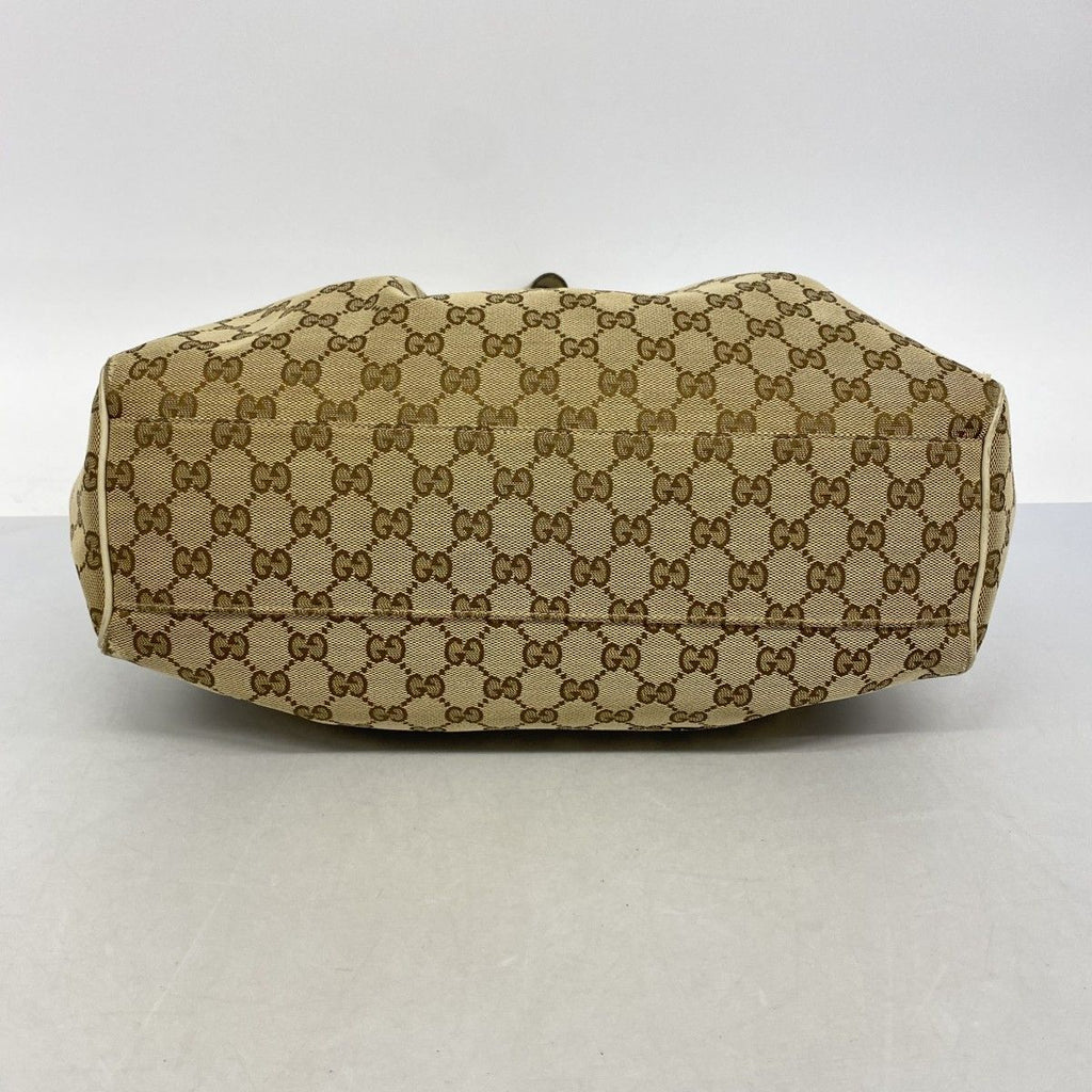Gucci Tote GG Canvas Beige Champagne Gold — view 3