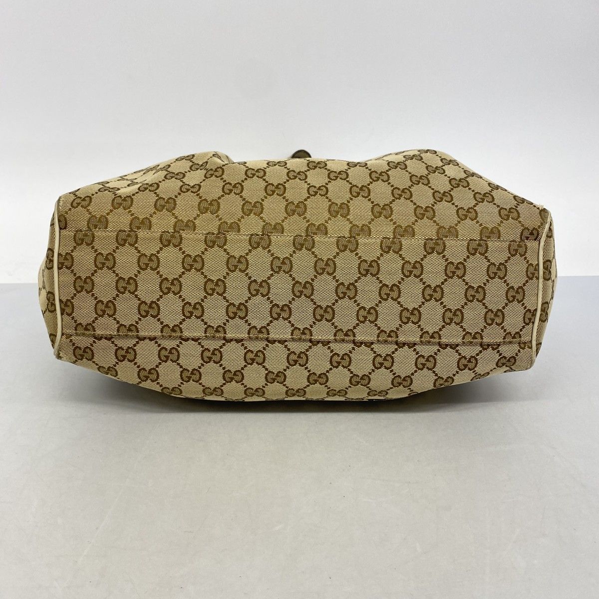 Gucci Tote GG Canvas Beige Champagne Gold — view 3