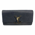 Louis Vuitton Wallet Taurillon Portefeuille Capucines Noir