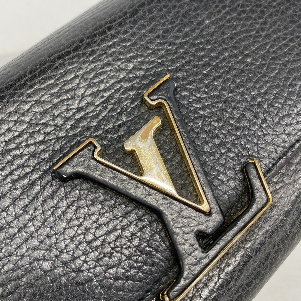 Louis Vuitton Wallet Taurillon Portefeuille Capucines Noir — view 7