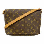 Louis Vuitton Shoulder Bag Monogram Musette Tango Short Strap Brown