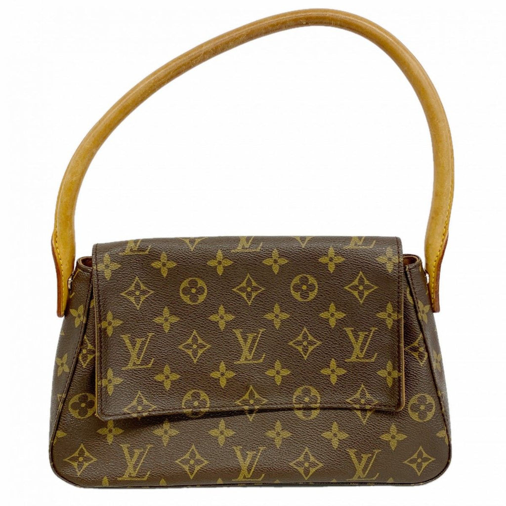 Louis Vuitton Shoulder Bag Monogram Mini Looping Brown